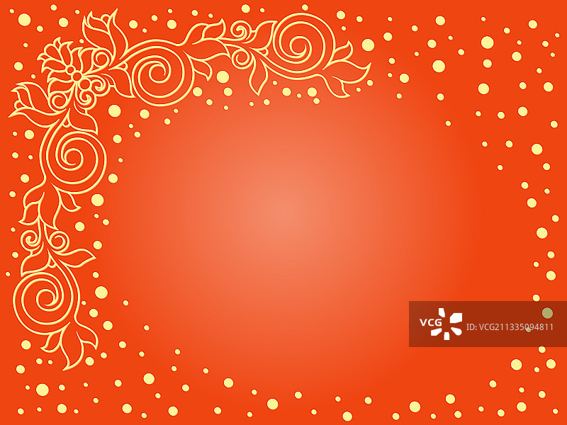 植物元素明信片图片素材