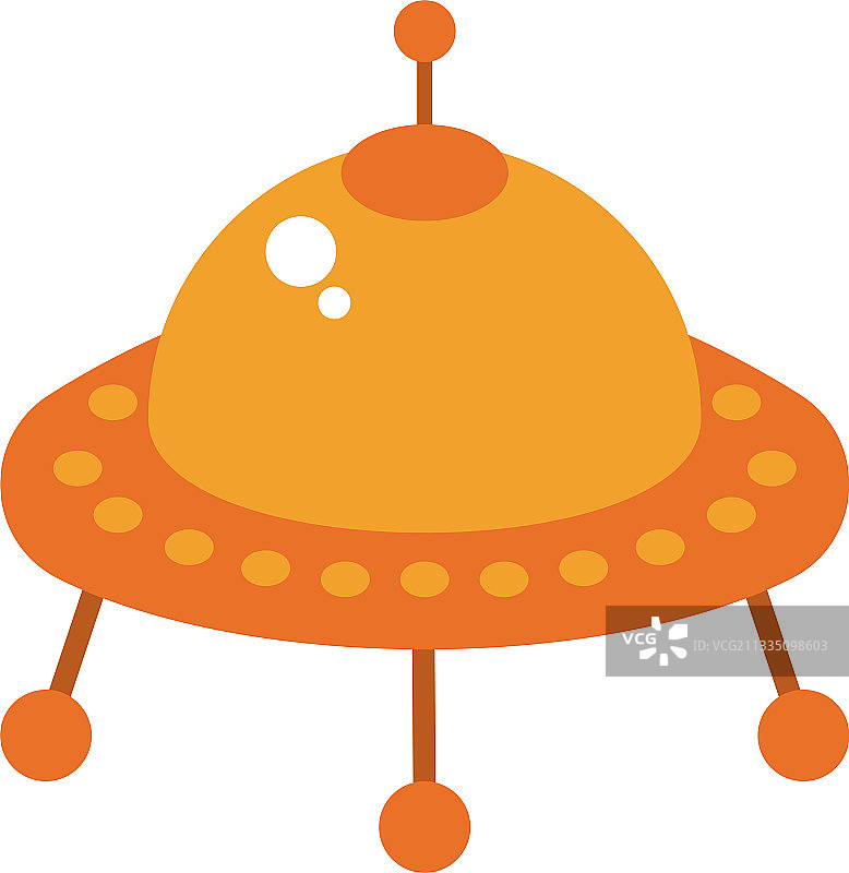 可爱的太空飞碟图片素材
