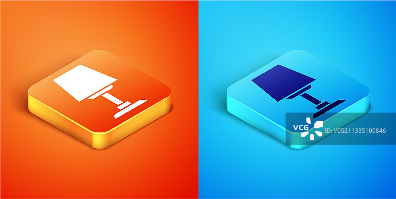 2.5D台灯图标图片素材