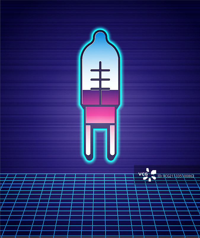 复古风发光二极管图标图片素材