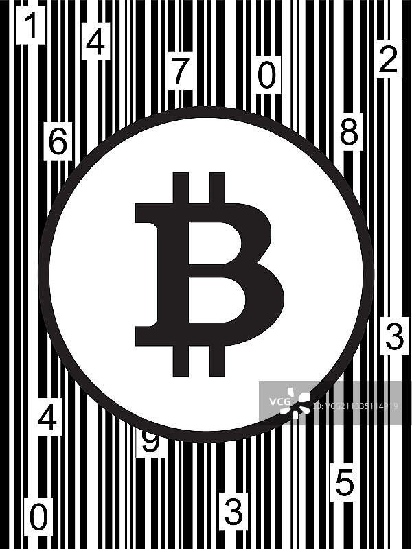 比特币数字背景图片素材