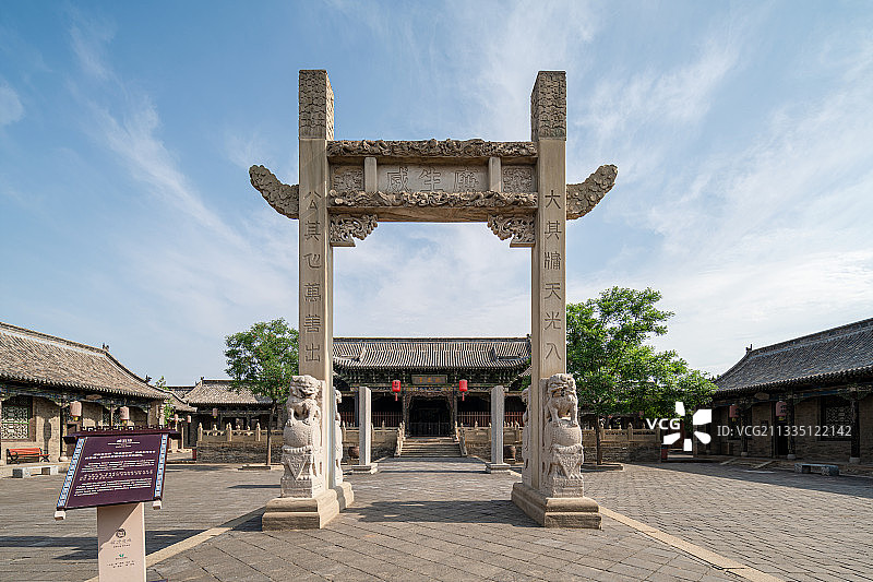 山西晋中榆次古城中国古建筑景观图片素材