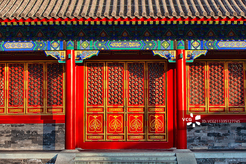 恭王府中式传统建筑图片素材