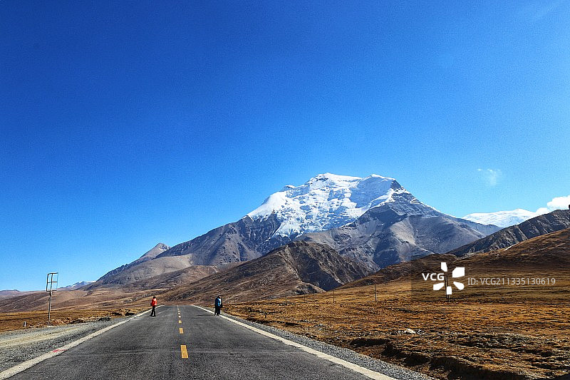 西藏 日喀则 卡若拉冰川图片素材