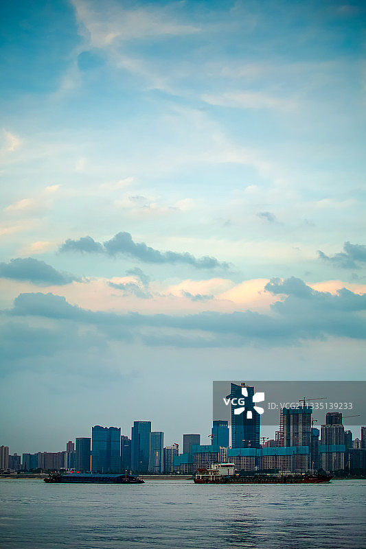 万里长江武汉段图片素材