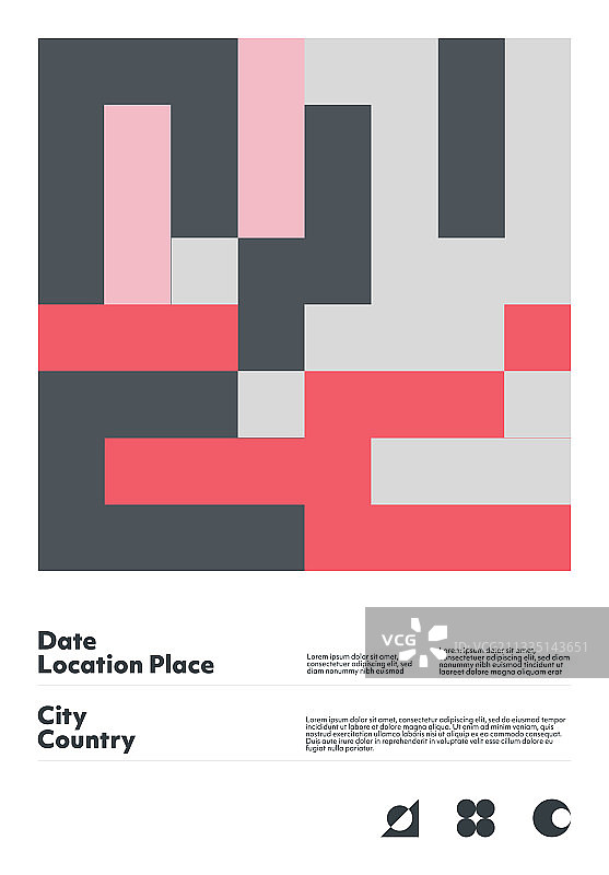 包豪斯设计海报模型图片素材