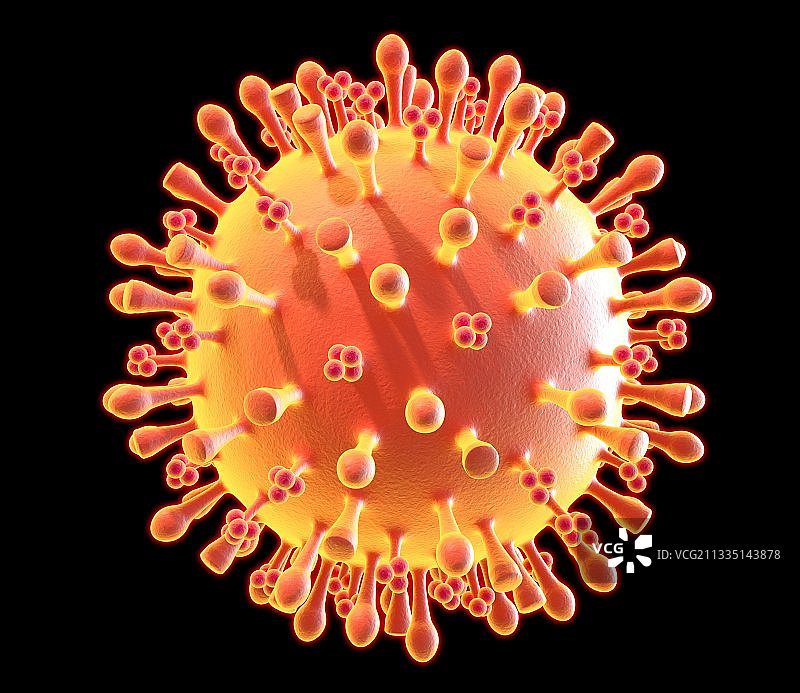 流感病毒颗粒艺术图图片素材