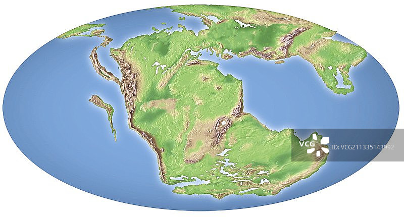 2亿年前的大陆漂移图片素材