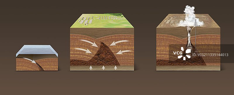 泥火山地貌艺术作品图片素材