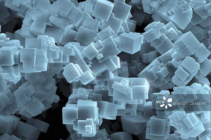 萤石晶体扫描电镜图图片素材