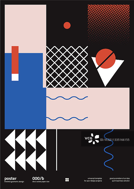 包豪斯风格海报模型合集图片素材