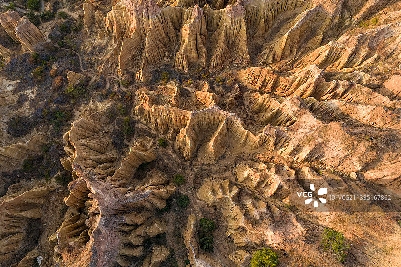 云南元谋土林航拍图片素材