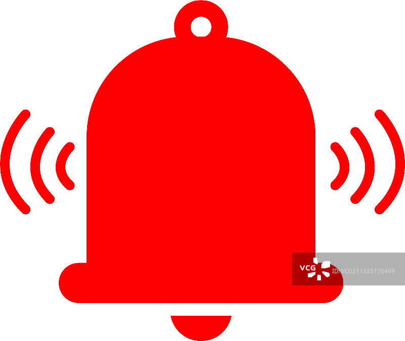 白色背景上的闹钟图标扁平风格闹钟图片素材