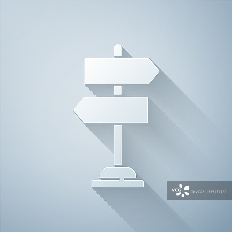 剪纸剪纸道路交通标志路标图标图片素材