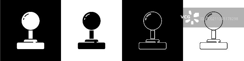 街机游戏机操纵杆图标图片素材