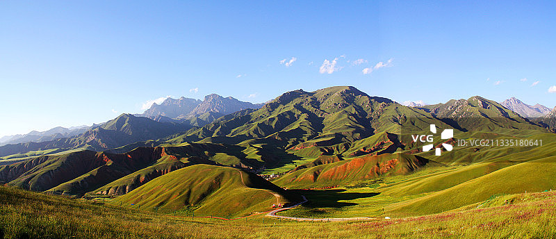 连绵起伏 山峦叠翠图片素材