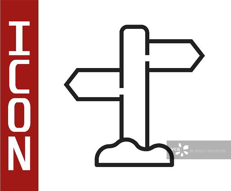 黑线道路交通标志路标图标图片素材