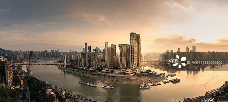 重庆来福士全景图片素材