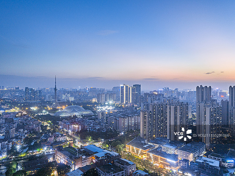 佛山市禅城区夜色图片素材