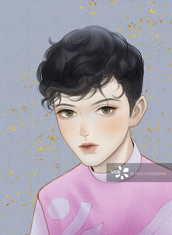 粉红少年图片素材