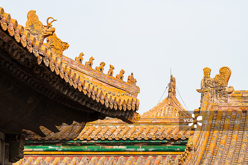 北京故宫博物馆中国古建筑景观图片素材