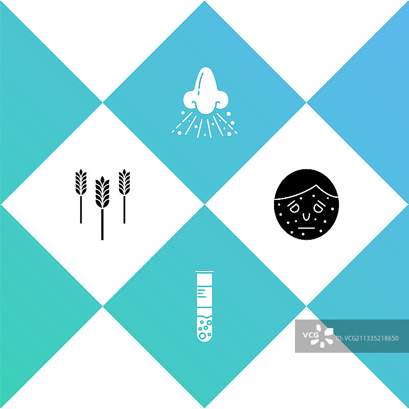 小麦、试管与烧瓶图片素材