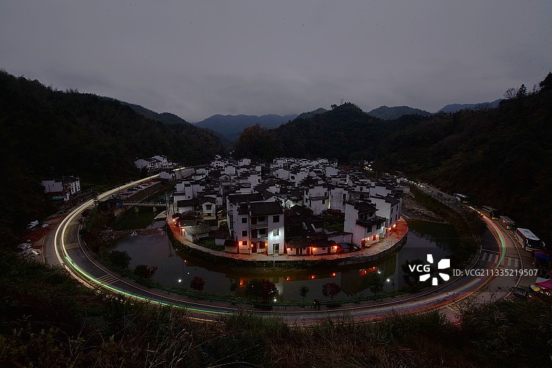 安徽菊径圆村图片素材