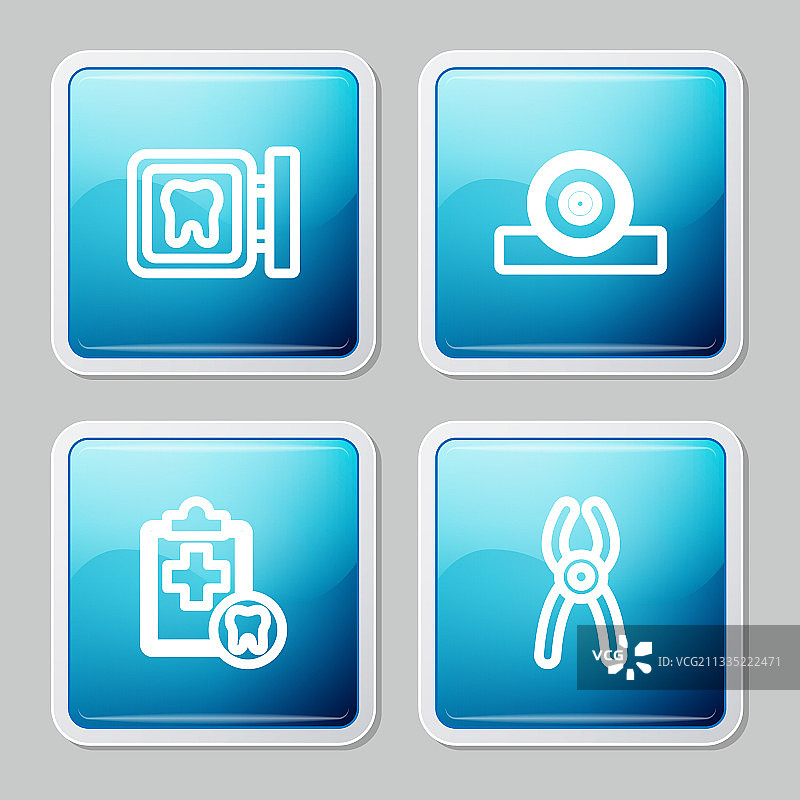 牙科诊所位置耳鼻喉科线条图片素材