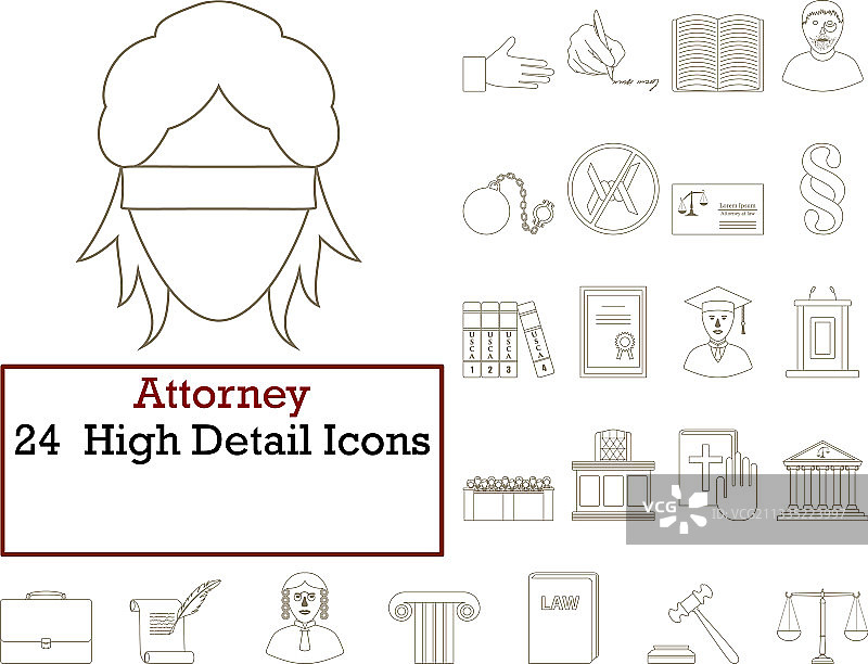 律师图标集图片素材