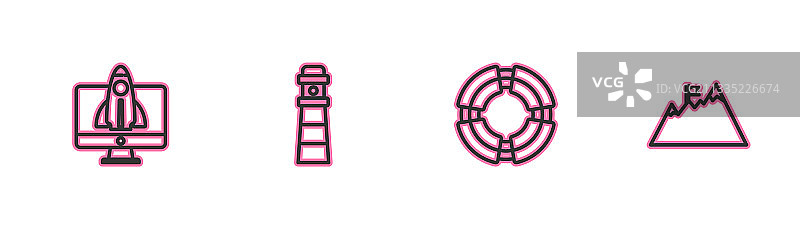 启动项目概念商业线条图片素材