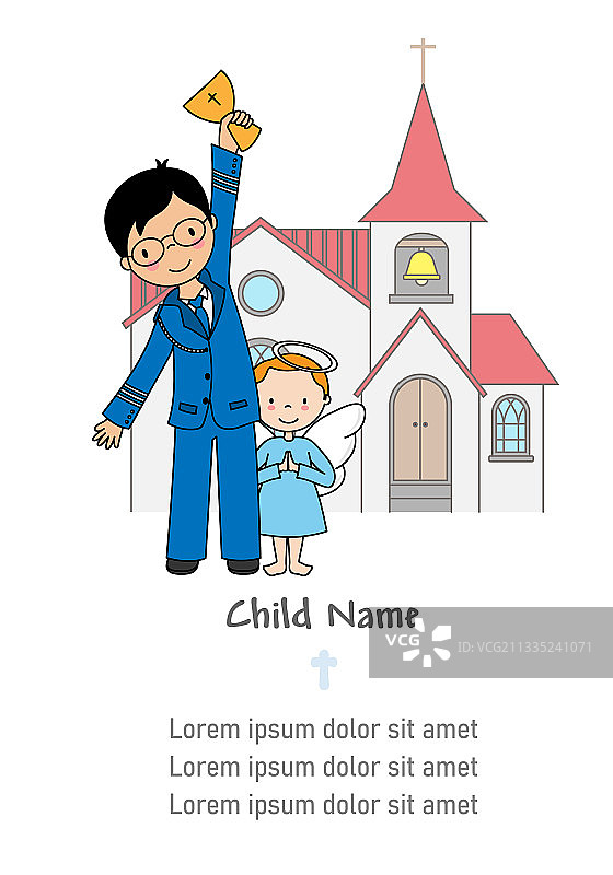 首次圣餐卡片图片素材