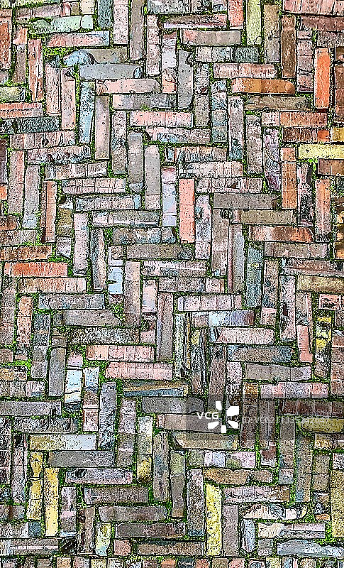 砖墙的全帧拍摄图片素材