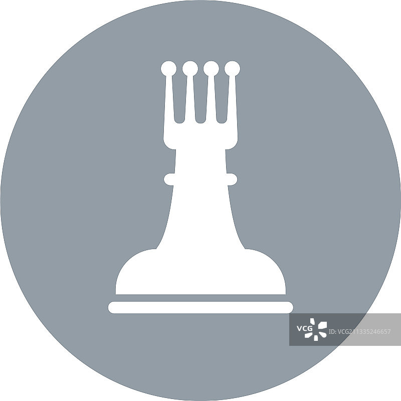 白色背景上的国际象棋棋子白色王后图片素材