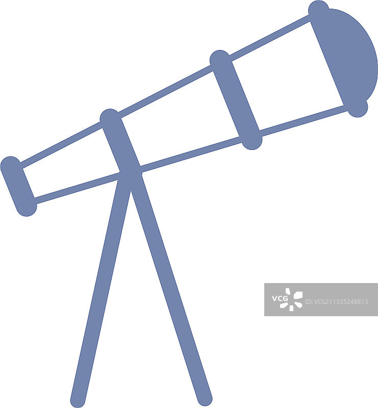 透过望远镜观星图片素材