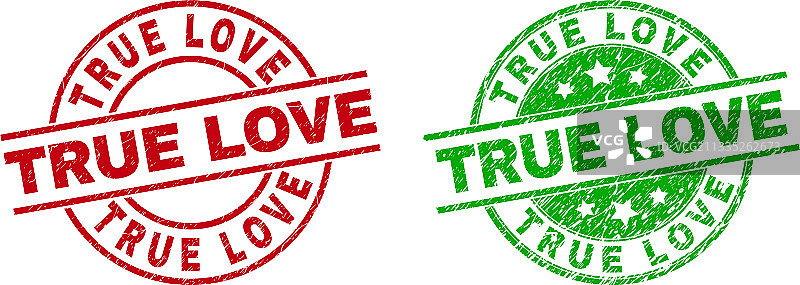 不洁风格的真爱圆形徽章图片素材