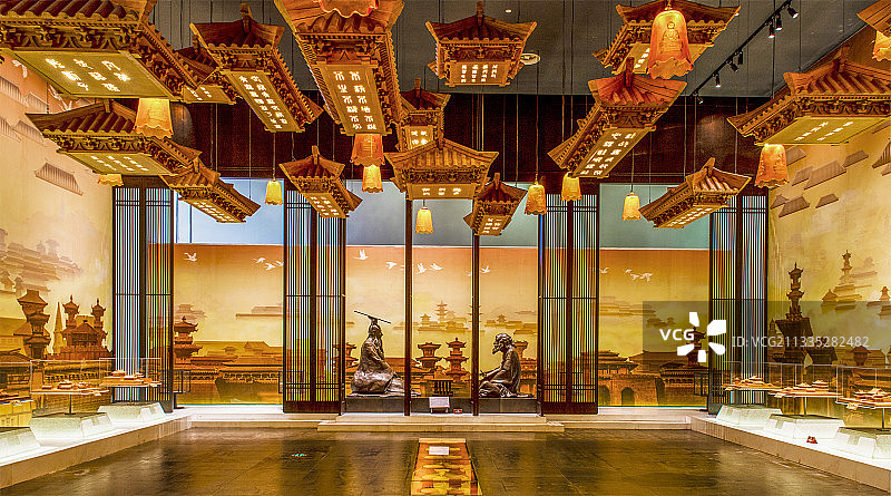 梁武帝问道达摩-南京大报恩寺图片素材