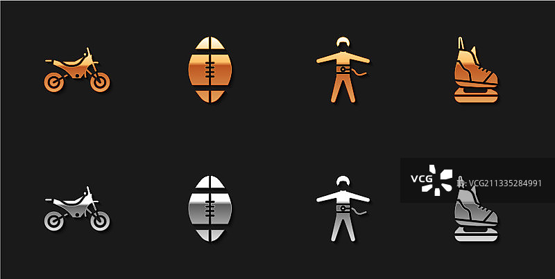 山地自行车、橄榄球与蹦极图片素材