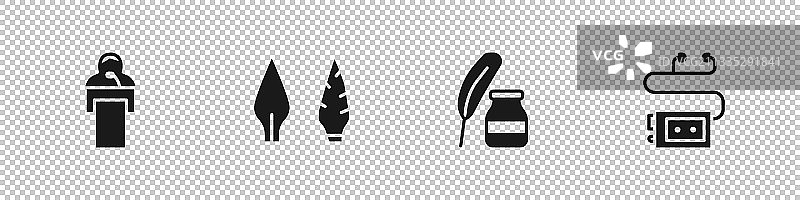 石器时代箭头羽毛讲座素材图片素材