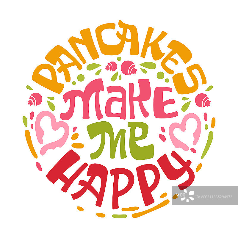 让我快乐的薄煎饼主题文字设计图片素材