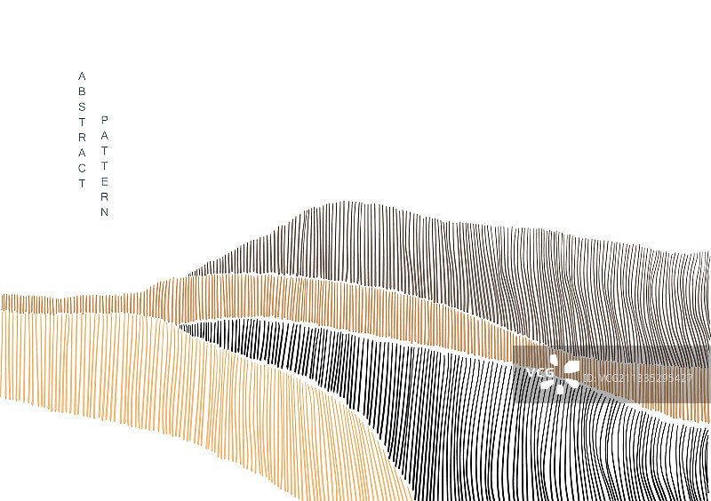 带有线条波浪图案的日式背景图片素材