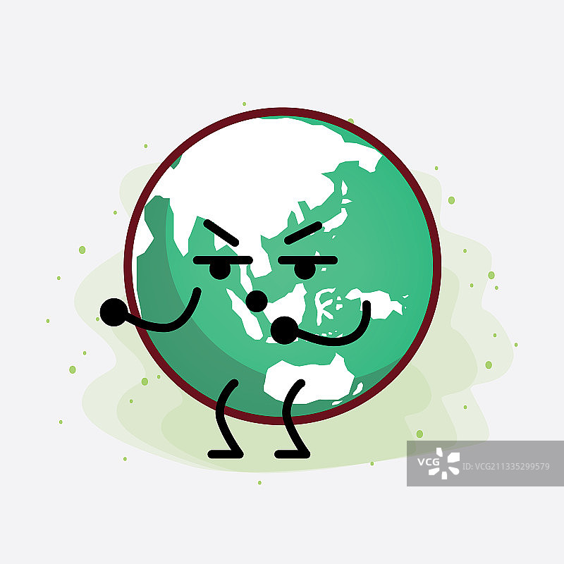 可爱的地球仪卡通形象图片素材