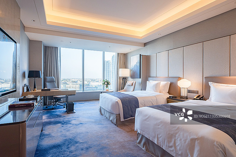 现代酒店客房图片素材