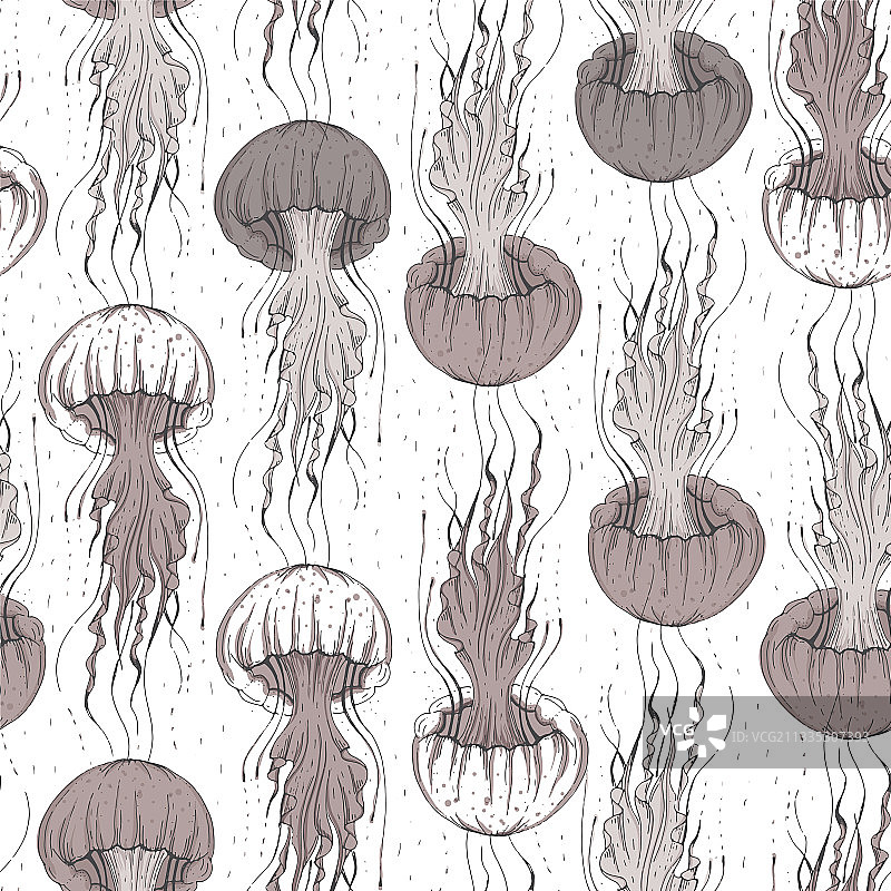 粉色水母纹理背景图片素材