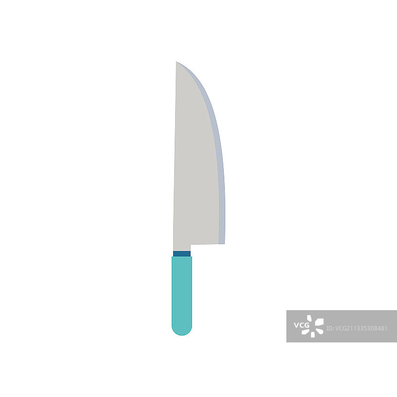 卡通风格的厨房刀具图片素材