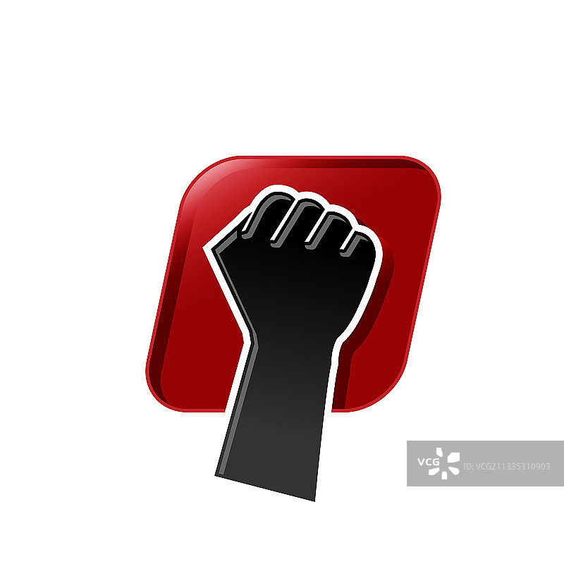 手举紧握的拳头，团结一致图片素材