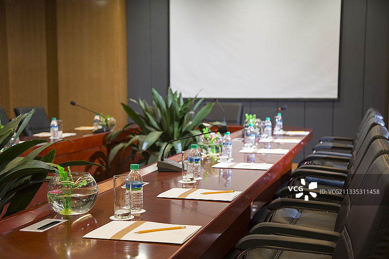会议室特写图片素材