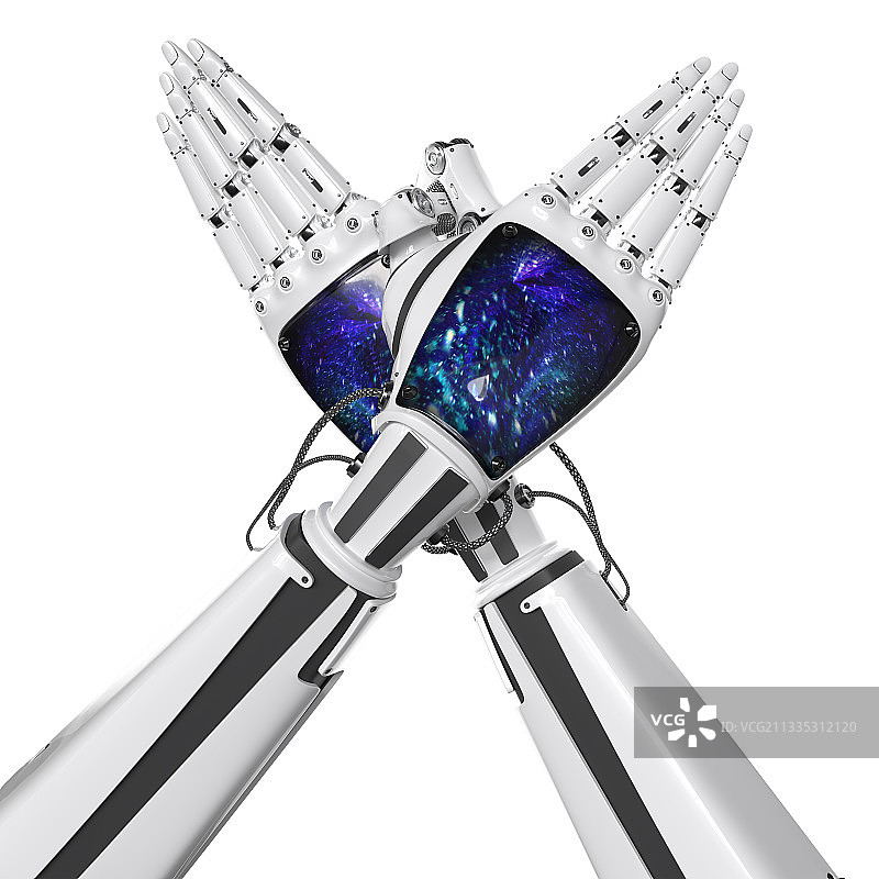 机器手双手鸟图片素材