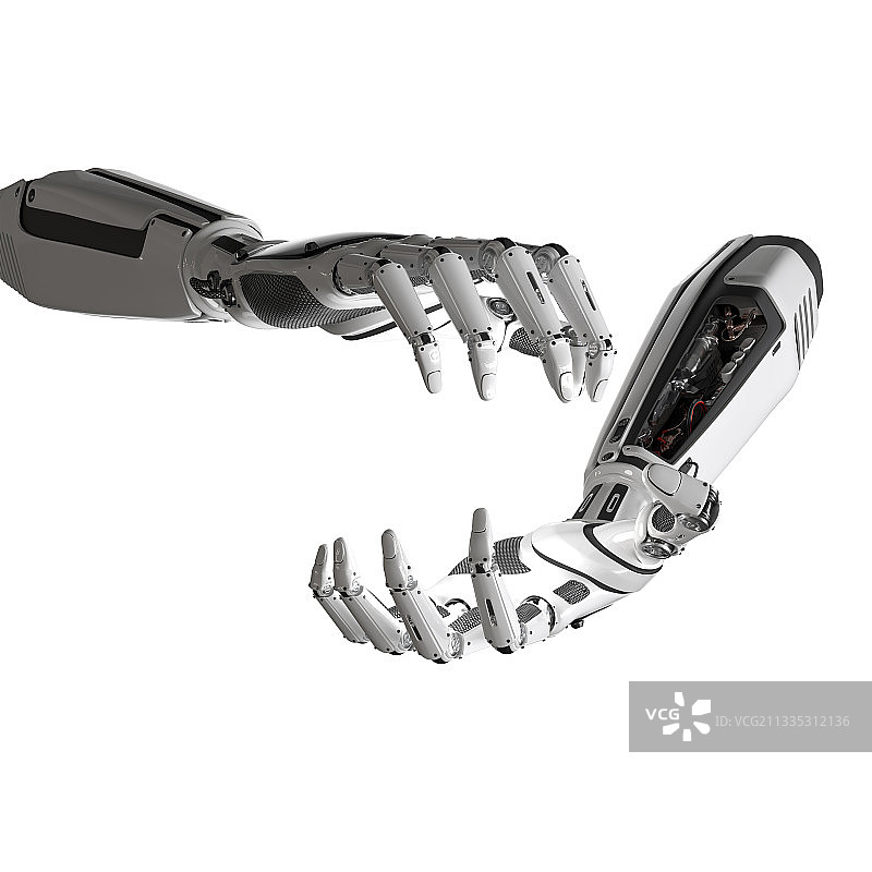 机器手双手手势图片素材