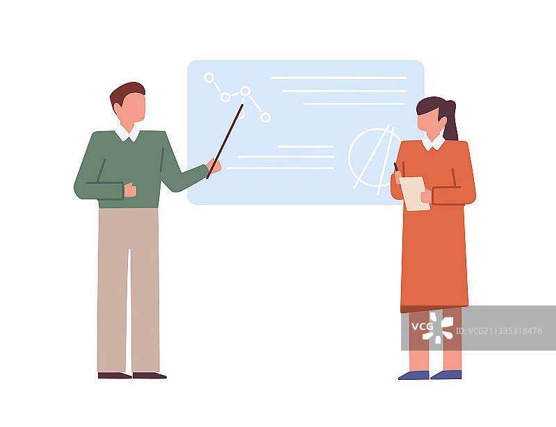 老师和学生展示演示文稿图片素材