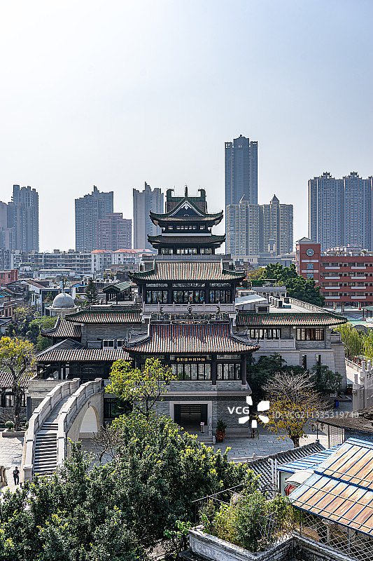 中国广州粤剧艺术博物馆古建筑景观图片素材